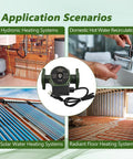 Heavy Duty Hydronic Hot Water Circulator Pump 005 F2 Replaces Taco Models in hydronic heating system setup, showcasing application scenarios.