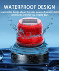 Solar Strobe Warning Light With Magnetic Base Waterproof LED Beacon for construction traffic waterproof in water