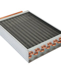 Heavy Duty Water To Air Heat Exchanger For Forced Air Heating With 1 Inch Copper Ports Hot Water Coil, steel case, copper tubing
