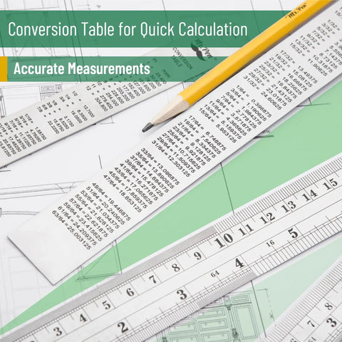 Metal Straight Edge Ruler Set With 4 Stainless Steel Rulers In 6 Inch, 8 Inch, 12 Inch And 14 Inch For Your Drafting, Drawing, And DIY Projects
