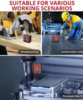 Slick Pocket Sized Digital Angle Finder With Strong Magnet IP54 Waterproof Dustproof Dead On Precision Layout Gauge For Carpentry And DIY No Sweat Compact Measuring Tool in woodworking, construction, and precision machinery settings.