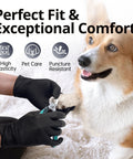 Disposable Nitrile Gloves Black Latex Free Powder Free Non Sterile 100 Count Box Medium used for pet care clipping dog nails