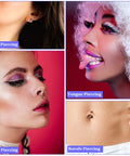 All In One Ear Piercing Kit With Gun Stainless Steel 36 Pairs Studs 98 Earrings 22 Nose Studs For Ear Nose Navel Piercing