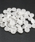 50 Pack Plastic Gears 20 Teeth C202A Reduction Worm Gear Set for RC Cars and Robots, 0.5 Modulus, 11mm OD, for DIY projects