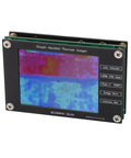 Portable Thermal Imager Two Point Eight Inch Infrared Camera With 320 By 240 Sensor And Temperature Range From Minus Forty C To Plus Three Hundred C Built In SPI Flash To Save Up To One Hundred Pictures USB C Charging For Easy Data Transfer Ready To Roll, showing thermal image display on screen.