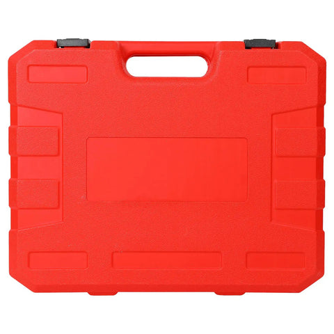 18 Pack Universal Radiator Pressure Leak Tester Kit For Automotive Coolant Systems On Cars Trucks And Motorcycles With Easy Air Bleed And Fast Leak Detection And Multi Function Testing In One Red Set case