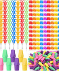 Back To School Essentials Kit 360 Pcs For Kids Featuring Pencil Top Erasers, Student Scissors, And Miniature Pencil Sharpeners With Covers
