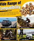 Compatibility of 24Pcs Solderless 6mm Throttle Cable Ends With Nipple Screws Heavy Duty Throttle Cable Repair Kit