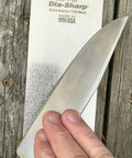 Using D8X Diamond Bench Stone Extra Coarse 220 Grit For Knives And Tools Sharpens Dull Edges Fast Flat 8-Inch Made In USA Knife Sharpener