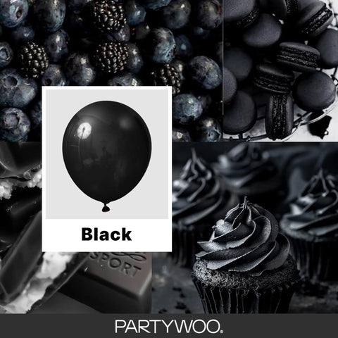 Black Balloons Party Pack 140 Pcs With 18 Inch 12 Inch 10 Inch And 5 Inch Balloons Arch Kit for party setups