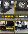 Park Your Trailer Crisp And Level Without The Hassle Using These Heavy Duty Stackable RV Leveling Blocks for tires and jacks.