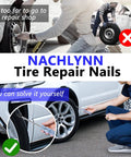 30 Pcs Tire Repair Screws Self Tapping Rubber Plugs Kit With Screwdriver And Storage Box for DIY tire patch on vehicles