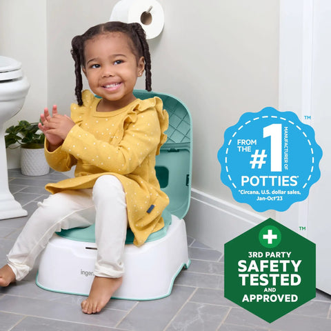 Fast Track Potty Training With This Game Changing 3 In 1 Potty Seat That Transitions From Floor Chair To Toilet Topper And Rugged Step Ladder Featuring A Quick Pour Removable Pot For Toddlers Eighteen Months Plus