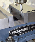 Heavy Duty 6 Inch Milling Machine Vise Crafted From Tough Ductile Iron With Hardened Steel Smooth Jaws during use on CNC.
