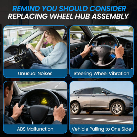 Driving symptoms indicating need for Wheel Bearing Hub Assembly With ABS For Nissan Qashqai 2017 2018 Rogue 2014 2023 Rogue Sport 2017 2022