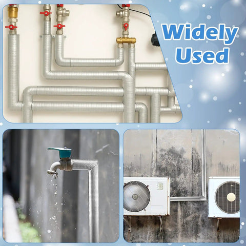 24 Pcs Pipe Insulation Foam Tubes And 4 Pcs Elbow Covers on plumbing and outdoor spigots for freeze protection