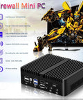Built Different Fanless Firewall Box Cranking Out Celeron 6305 Punch With Four Real Lan Ports For Plug And Play Networking And Soft Router Hosting.