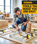 Man using Six Pack Bar Clamps For Woodworking And Diy Projects With Two 12 Inch And Four 6 Inch Quick Grip Clamps 150 Lbs Clamping Force