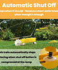 Traveling Sprinkler That Rolls Across Large Lawns Up To 13,500 Sq Ft Cast Iron Outdoor Water Sprinkler With Auto Shut Off