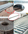 Set Of 11 Heavy Duty Conveyor Support Rollers For Dog & Cat Fence Replacement shown on various conveyor setups.