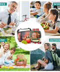 Cowboy Ride Desert Theme Insulated Lunch Bag With High Capacity Tote For Work Picnics And Camping shown with people outdoors