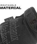 Covert Black Tactical Work Gloves With High Performance Anti Slip Grip And Touchscreen Capable, breathable material close-up