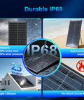 Beefy 100W Bifacial Solar Panel N Type 12V 18BB 25 Percent High Efficiency A Plus Monocrystalline Cell IP68 Waterproof features.
