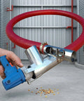 Heavy-duty Portable Grain Suction Auger Pump With 276 Inch Screw Conveyor For Cement Fertilizer Gravel And Home Use in action