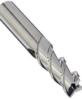 Carbide Alu Power End Mill For Aluminum And Non Ferrous Metals 3 Flute 45 Degree Helix Regular Length Square End Uncoated Finish Diameter One Half Inch High Velocity Milling With Excellent Chip Evacuation