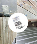 Self Drilling TEK Screws Kit For Metals In 410 Stainless Steel with Hex Head, 50pc installed in wood and metal projects