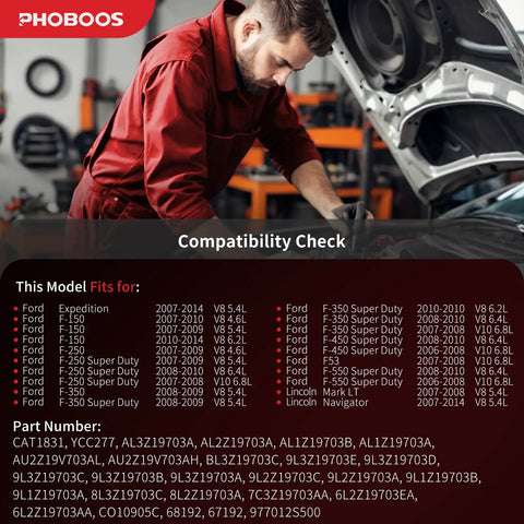 Premium Heavy Duty AC Compressor With Clutch To Keep Your Ford Expedition And Pickup Trucks Plus Lincoln Navigator Fresh During Hot Days Straight Swap Install compatibility chart with vehicle models.