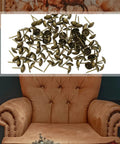 Antique Brass Upholstery Tacks with 3/8 Inch Round Head Dome, High Quality Furniture Nails for Legit Grip and Rock Solid Holds, Straight Shooting Pins for Couch Reupholstering and DIY Crafts Pack of 100 arranged on a light surface.