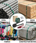 Legit Heavy Duty Poly Banding Strapping Kit With 1000 Ft Pet Strap And Pro Ratchet Tensioner Upgraded Sealing Tool Plus Hundred Steel Seals for securing steel, wood, fabrics, and construction materials.