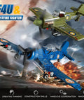 Brick Compatible WW2 Fighter Plane Building Kit Set Build Epic US F4U Corsair And UK Spitfire flying with realistic details