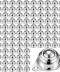 100 Pack 5/8 Inch Carbon Steel Ball Rollers Heavy Duty Caster Wheels For Conveyor Racks And Furniture Stands With Fifty Five Pound Rating Per Piece Straight Up Durable, shown in grid layout.