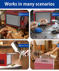 Portable Tabletop Air Filtration System For Woodworking 580-780 CFM Movable Dust Collector With Boss Vortex Fan in various studio uses