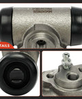 Close-up of the rear drum brake wheel cylinder 2 piece set drop in direct fit for Chevrolet Silverado 1500 2006 2008.