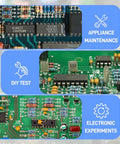 Electronic circuits with resistors for One Watt Metal Film Resistor Kit With Forty Distinct Values And Four Hundred Pieces.