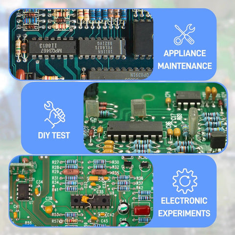 Electronic circuits with resistors for One Watt Metal Film Resistor Kit With Forty Distinct Values And Four Hundred Pieces.