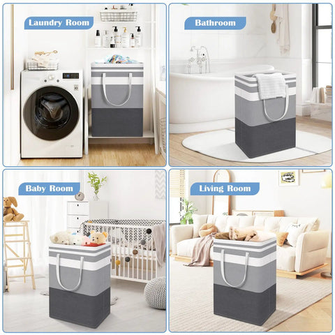 These Collapsible Laundry Baskets Are A Straight Up Game Changer For Dorm Spaces. Massive Capacity Holds Clothes Towels And Pillows. Solid Double Grip Handles Make Moving Heavy Loads Zero Stress.