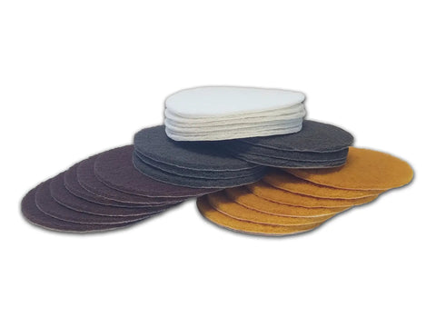 Multi Grit 5 Inch Scouring Pads Set 24 Pack Multi Color Nylon Non Woven Sanding Discs For Auto Body Prep Paint Sanding Rust Removal