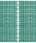 20 Pcs 2x8cm FR4 Glass Fiber Proto Boards One Sided Universal Printed Circuit Boards For DIY Soldering Electronic Projects Breadboard Prototyping Kit top view
