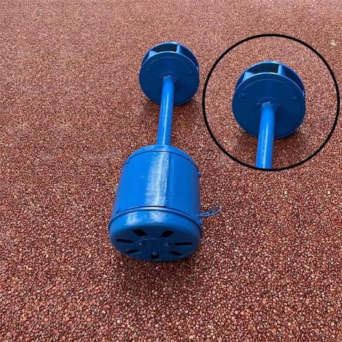 Three Phase Axial Flow Hydroelectric Generator For Low Head Water Turbines, 3000W And 5000W Models, blue casing on ground