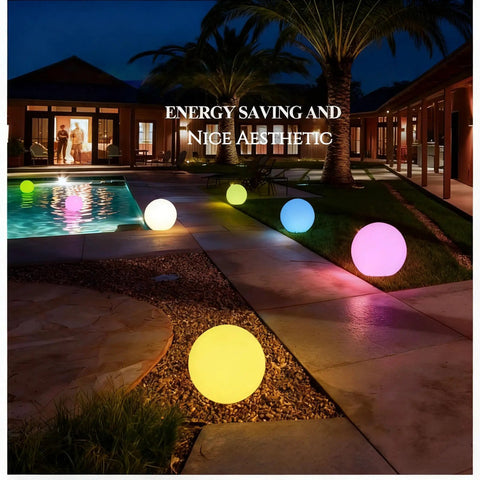 12 Inch LED Dimmable Light Ball That Floats For Pool And Home Use With Remote 16 Color RGB Waterproof Night Light
