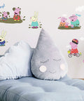 Peppa Pig Peel And Stick Wall Decals Set Featuring 131 Easy-Apply Removable Wall Decals For Kids Rooms Made In USA No Residue