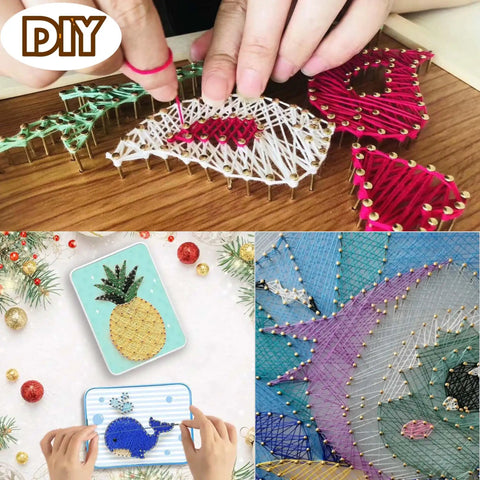 Top Shelf Iron Mini Nails With Smooth Round Heads, 1.5Mm X 20Mm Hardware Fasteners, 500 Piece Bulk Bundle in DIY string art.