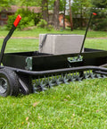 Tow Behind 2-In-1 Lawn Aerator And Spreader With Weight Tray For Extra Penetration Drops Seed Fertilizer Or Lime While Aerating 40-Inch