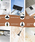 Beast 2500W High Temperature Steam Cleaner attachments for upholstery, windows, and grout cleaning.