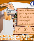White Paper Bags 8 Lb Capacity, Disposable Lunch Bags For Takeout, Bakery And Store Use, Pack Of 1000 next to kitchen items