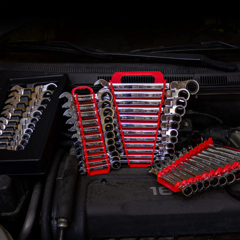 Compact Stubby 11pc SAE Ratchet Wrench Set With 120 Tooth Precision Chrome Vanadium Steel For Reaching Tight Spots And Boss Engine Work Space Saving Tools